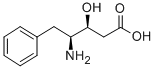 (3S,4S)-4-AMINO-3-HYDROXY-5-PHENYLPENTANOIC ACID Structure