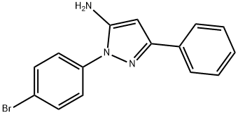 2-(4-BROMO-PHENYL)-5-PHENYL-2H-PYRAZOL-3-YLAMINE Structure