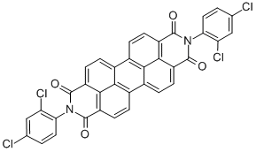 N,N'-DI(2,4-DICHLOROPHENYL)-PERYLENE-TETRACARBONIC ACID, DIAMIDE Structure