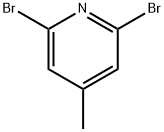 2,6-Dibromo-4-methylpyridine Structure