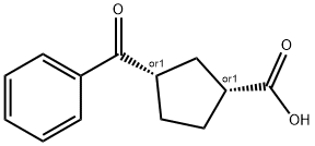 CIS-3-BENZOYLCYCLOPENTANE-1-CARBOXYLIC ACID Structure