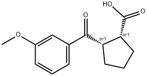 CIS-2-(3-METHOXYBENZOYL)CYCLOPENTANE-1-CARBOXYLIC ACID Structure