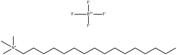 N-HEXADECYLTRIMETHYLAMMONIUM TETRAFLUOROBORATE Structure