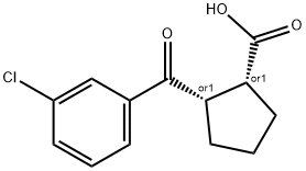 CIS-2-(3-CHLOROBENZOYL)CYCLOPENTANE-1-CARBOXYLIC ACID Structure