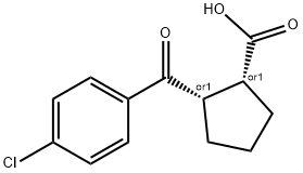 CIS-2-(4-CHLOROBENZOYL)CYCLOPENTANE-1-CARBOXYLIC ACID Structure