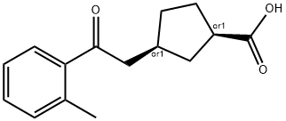 CIS-3-[2-(2-METHYLPHENYL)-2-OXOETHYL]CYCLOPENTANE-1-CARBOXYLIC ACID Structure