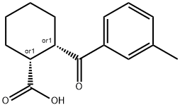 CIS-2-(3-METHYLBENZOYL)CYCLOHEXANE-1-CARBOXYLIC ACID Structure