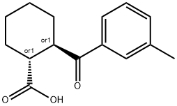 TRANS-2-(3-METHYLBENZOYL)CYCLOHEXANE-1-CARBOXYLIC ACID Structure