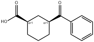 CIS-3-BENZOYLCYCLOHEXANE-1-CARBOXYLIC ACID Structure