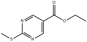 2-(Methylthio)-5-pyrimidinecarboxylic acid ethyl ester Structure