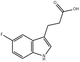 3-(5-FLUORO-1H-INDOL-3-YL)PROPANOIC ACID Structure