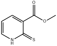 3-Pyridinecarboxylic acid, 1,2-dihydro-2-thioxo-, Methyl ester Structure