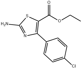 Ethyl 2-amino-4-(4-chlorophenyl)thiazole-5-carboxylate Structure