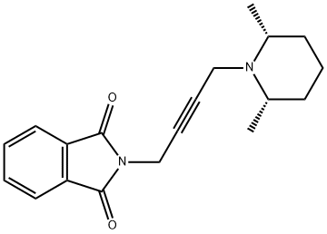 cis-N-(4-(2,6-Dimethylpiperidino)but-2-ynyl)phthalimide Structure