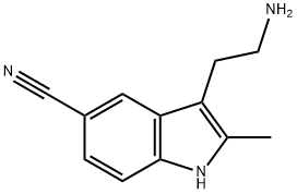 3-(2-AMINO-ETHYL)-2-METHYL-1H-INDOLE-5-CARBONITRILE Structure