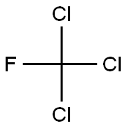 Trichlorofluoromethane Structure