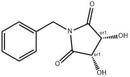 (3R,4S)-1-BENZYL-3,4-DIHYDROXY-2,5-PYRROLIDINEDIONE Structure