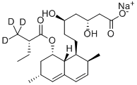 LOVASTATIN HYDROXY ACID, SODIUM SALT Structure