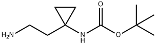 tert-Butyl (1-(2-aminoethyl)cyclopropyl)carbamate Structure