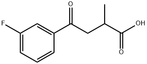 2-METHYL-4-OXO-4-(3'-FLUOROPHENYL)BUTYRIC ACID Structure