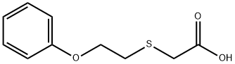 2-[(2-PHENOXYETHYL)THIO]ACETIC ACID Structure