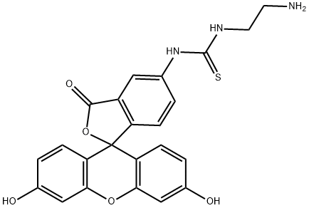 5-(N'-[2-AMINOETHYL]THIOUREIDOFLUORESCEIN) Structure