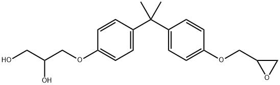 BISPHENOL A (2 3-DIHYDROXYPROPYL) GLYCID Structure