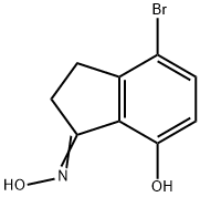 4-bromo-7-hydroxyindan oxime Structure