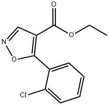 ETHYL-5-(2-CHLOROPHENYL)-ISOXAZOLE-4-CARBOXYLATE Structure