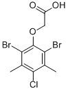 (2,6-DIBROMO-4-CHLORO-3,5-DIMETHYLPHENOXY)ACETIC ACID Structure