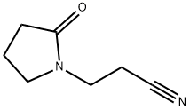 2-OXO-1-PYRROLIDINEPROPIONITRILE Structure