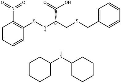 7675-65-2 N-(2-NITROPHENYLSULFENYL)-S-BENZYL-L-CYSTEINE DICYCLOHEXYLAMMONIUM SALT