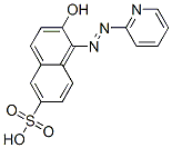 1-(2-pyridylazo)-2-naphthol-6-sulfonic acid Structure