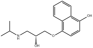 (R)-4-Hydroxy Propranolol Structure