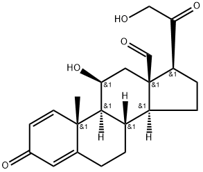 1,4-PREGNADIEN-11-BETA, 18,21-DIOL-3,20-DIONE Structure