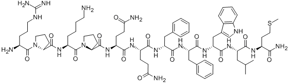 (D-PRO2,D-PHE7,D-TRP9)-SUBSTANCE P Structure