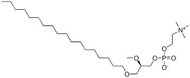 1-O-OCTADECYL-2-O-METHYL-SN-GLYCERO-3-PHOSPHOCHOLINE Structure