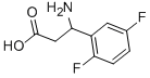 3-AMINO-3-(2,5-DIFLUORO-PHENYL)-PROPIONIC ACID Structure