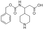 3-(N-Cbz-Piperidin-4-yl)-3-aminopropanoic acid Structure