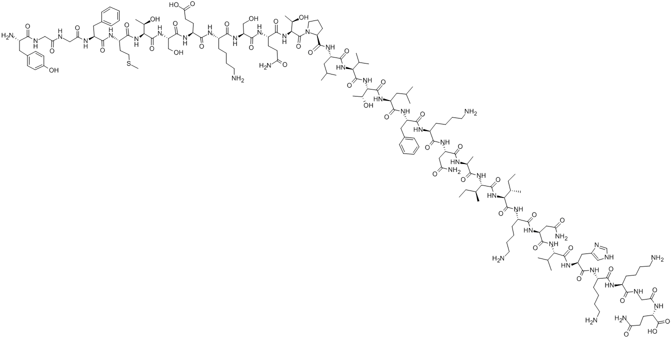 BETA-ENDORPHIN (RAT) Structure