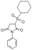 N-Phenyl-3-(cyclohexylsulfonyl)pyrrolidine-2,5-dione Structure