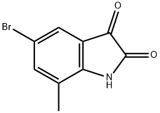 5-BROMO-7-METHYL-1H-INDOLE-2,3-DIONE Structure