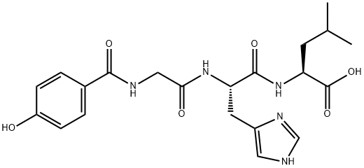 P-HYDROXYHIPPURYL-HIS-LEU-OH Structure