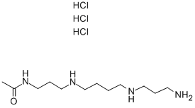 N1-ACETYLSPERMINE TRIHYDROCHLORIDE Structure