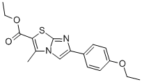 6-(4-ETHOXYPHENYL)-3-METHYLIMIDAZO[2,1-B]THIAZOLE-2-CARBOXYLIC ACID ETHYL ESTER Structure