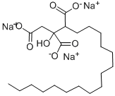 1,2,3-NONADECANETRICARBOXYLIC ACID, 2-HYDROXY-, SODIUM SALT Structure