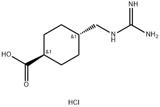 TRANS-4-GUANIDINOMETHYLCYCLOHEXANECARBOXYLIC ACID HYDROCHLORIDE Structure