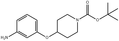 1-BOC-4-(3-AMINOPHENOXY)PIPERIDINE Structure