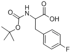 BOC-P-FLUORO-DL-PHE-OH Structure