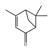 4,6,6-TRIMETHYLBICYCLO[3.1.1]HEPT-3-EN-2-ONE Structure